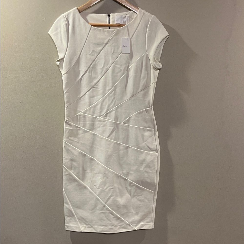 Dalia Cream Cap Sleeve Dress